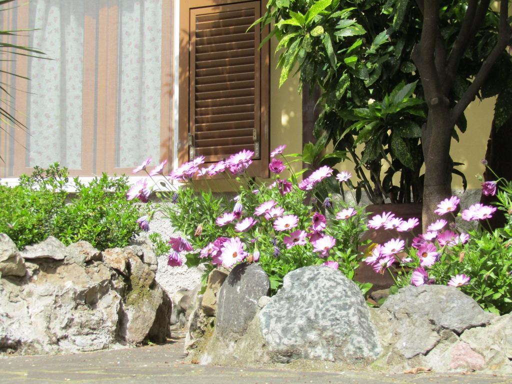 Zimmer mit Queensize-Bett und Gartenblick